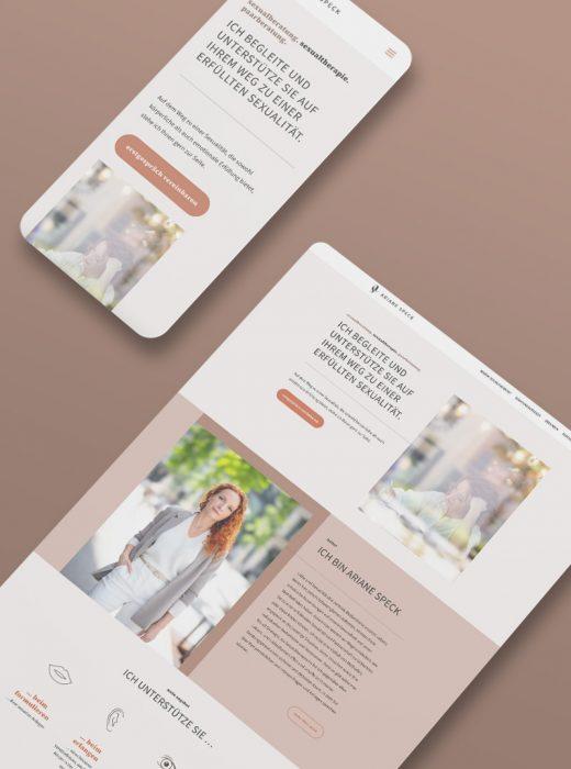 Mockup Website Praxis Speck
